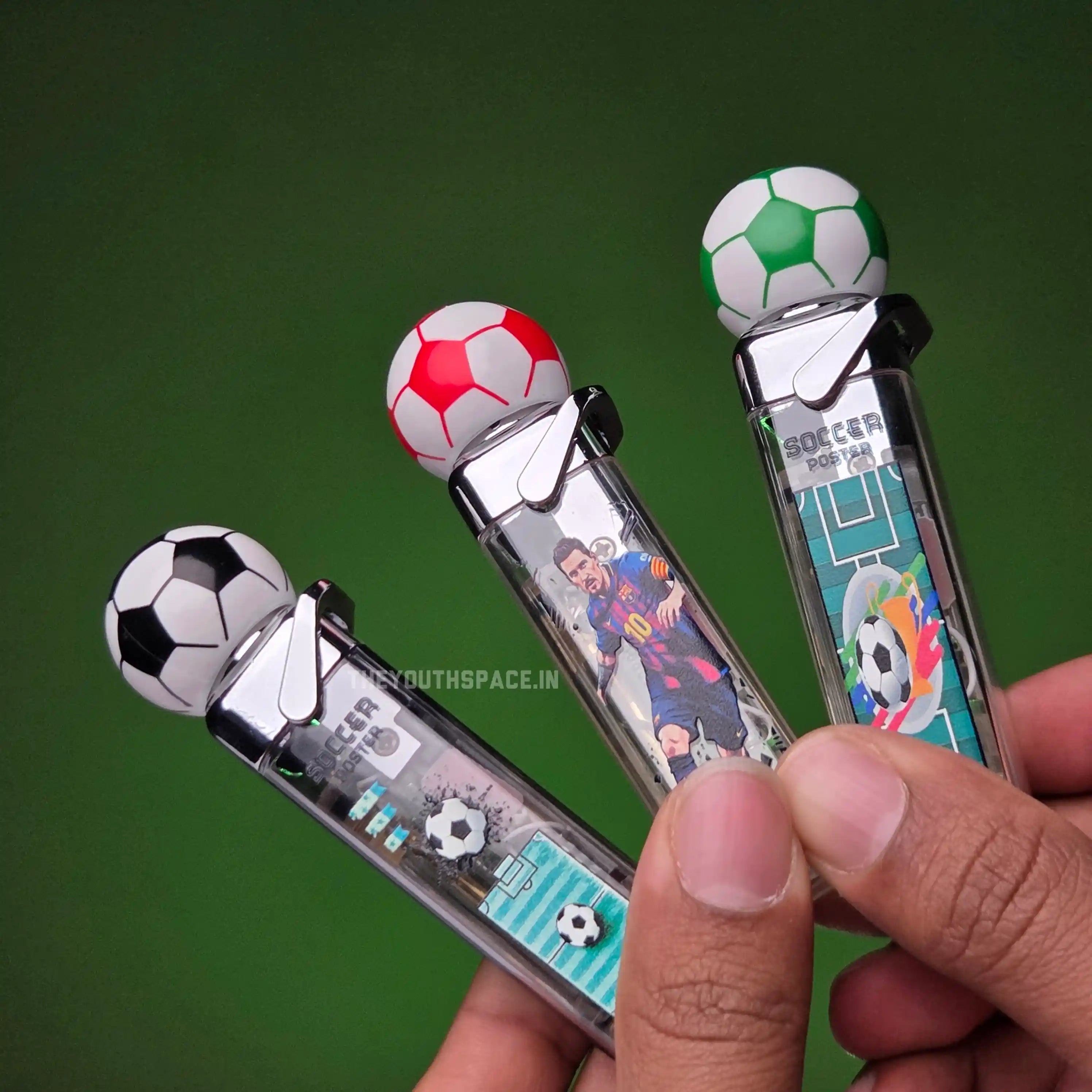 Football Spinner Red Flame Jet Lighter