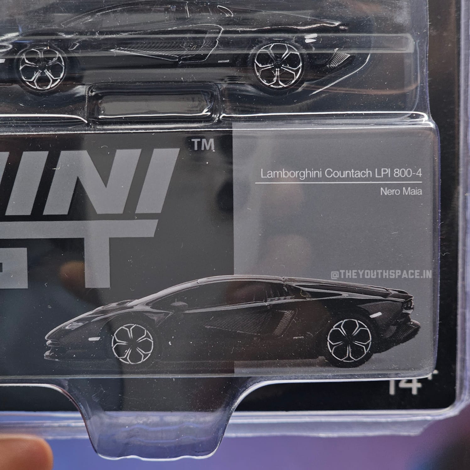 Mini GT Lamborghini Countach LPI 800-4 Nero Maia Limited Edition (Imported)