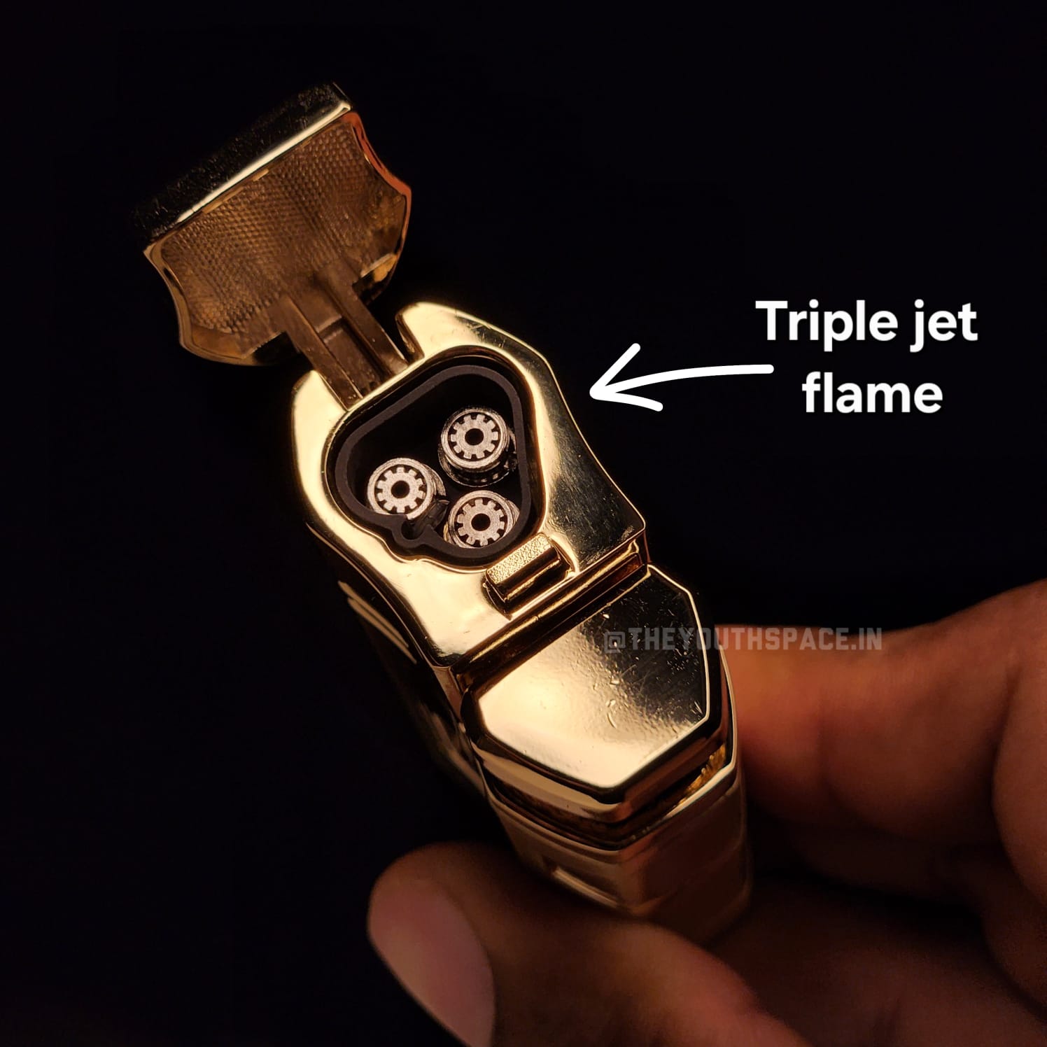 Jet Storm Turbo – Triple Flame Lighter (Metallic)