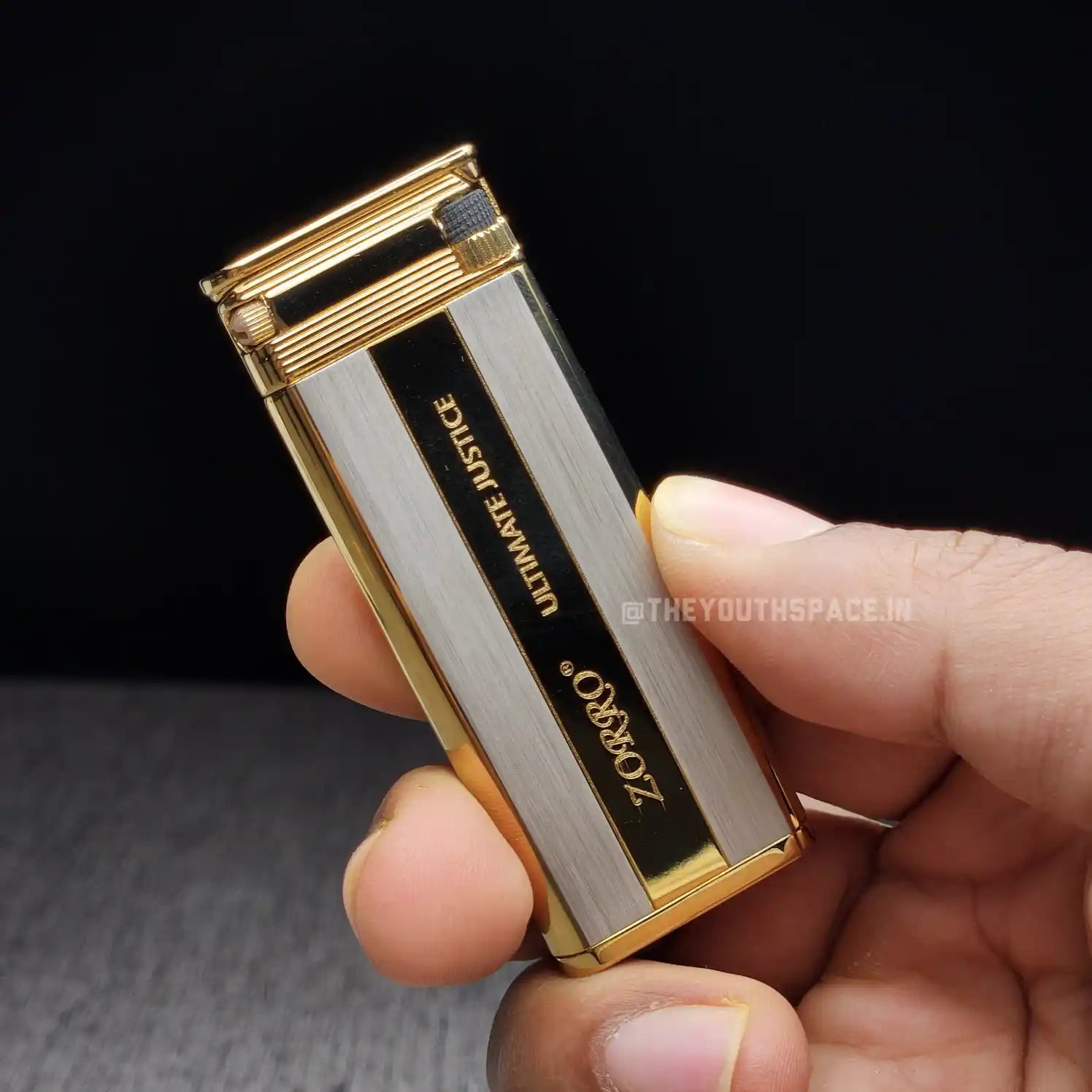 Zorro Ultimate Justice Ultra Slim Brass Lighter