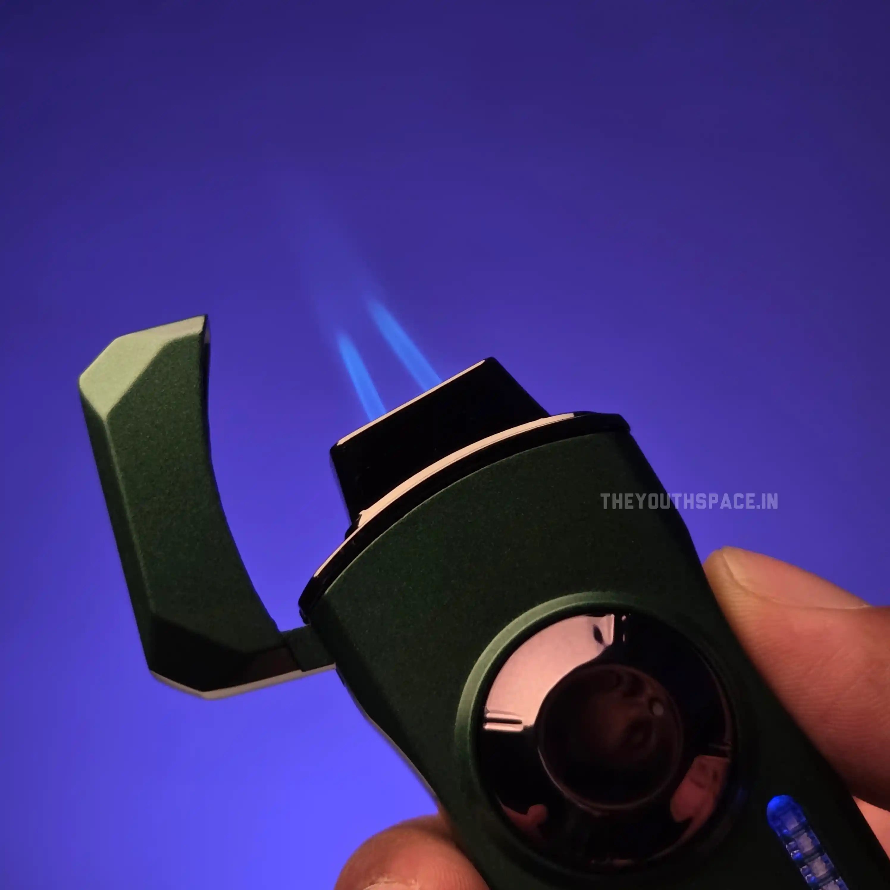 Neo Vortex Led Spinner Dual Jet Lighter