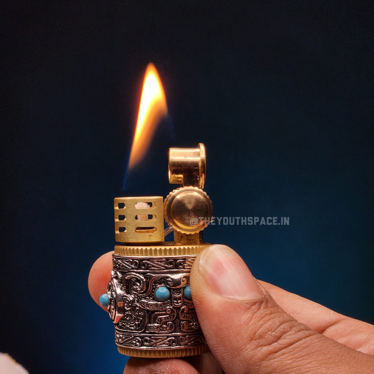 Chief Tibetan Vintage Kerosene Lighter (Brass)