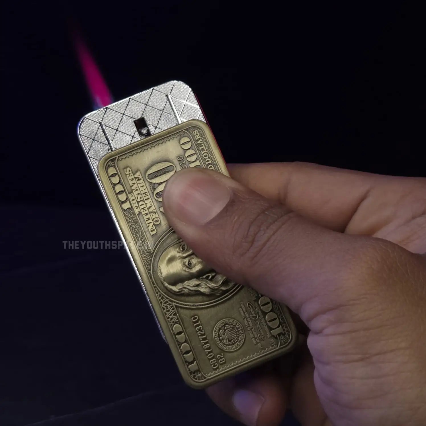 Dollar-shaped Jet flame lighter
