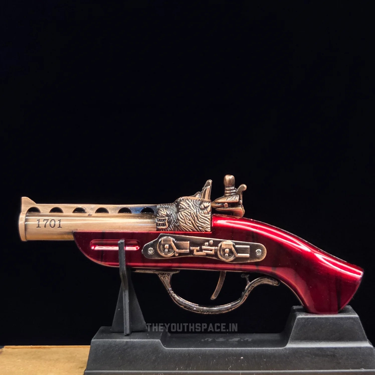 Vintage Flintlock Pistol Style Luxury Lighter – Collectible Showpiece