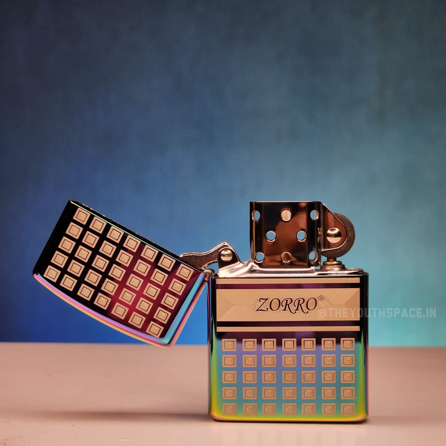 ZORRO ULTIMATE JUSTICE BRASS MULTI-COLOR LIGHTER 22HK