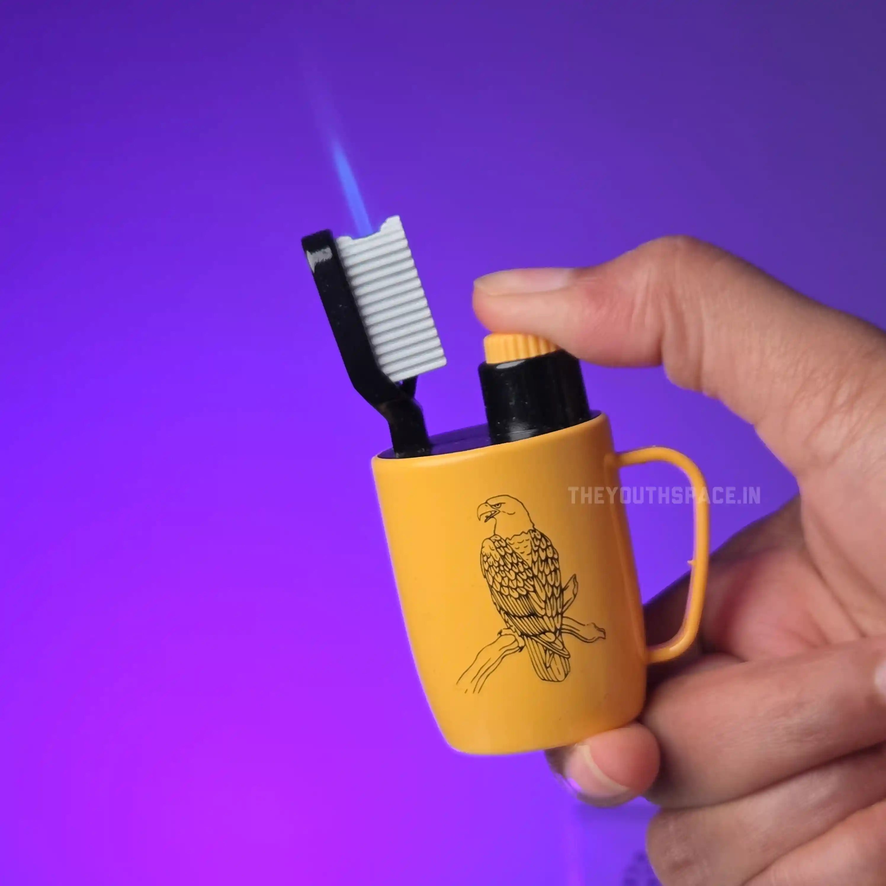 Tooth Brush Holder Fancy Jet Lighter