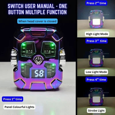 Double Arc Gyro Spinning Led USB rechargeable Lighter