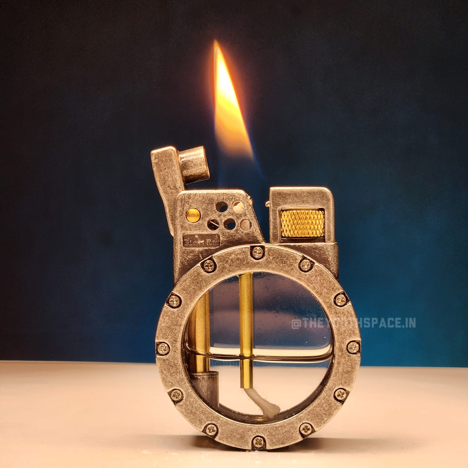 Retro Kerosene Visible Tank Lighter(Metallic)