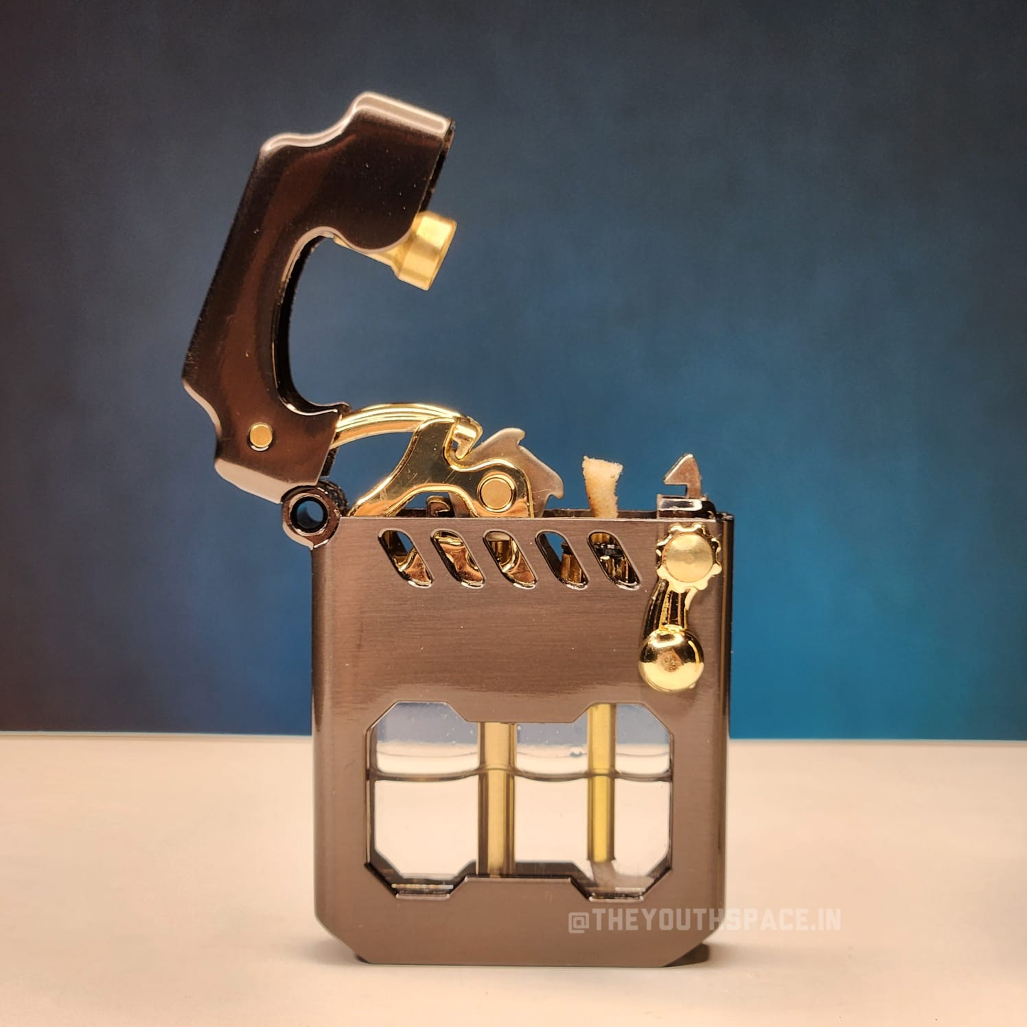 Original Zorro Mecha Transparent Fuel Tank Kerosene Lighter