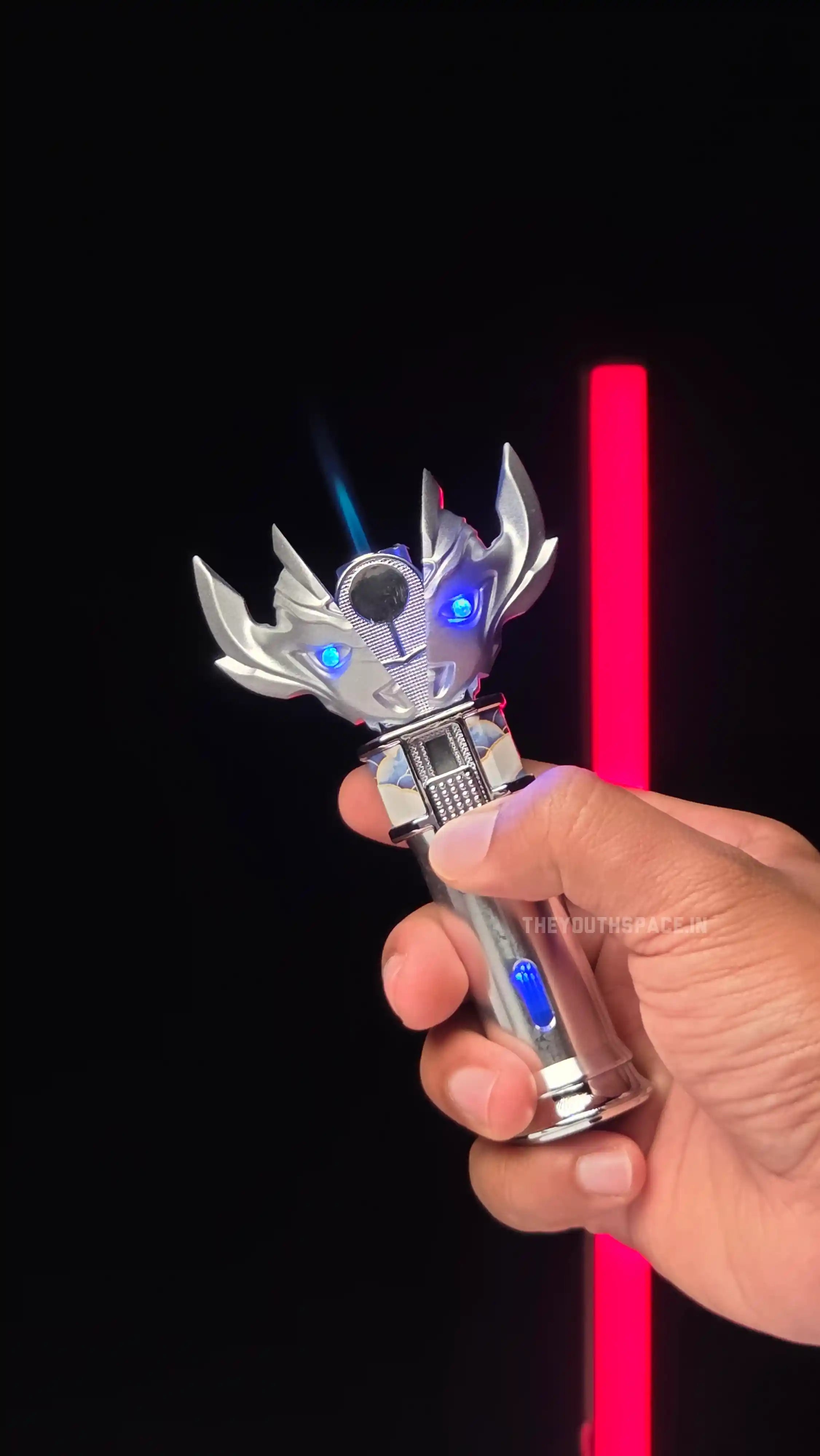 Split-Core Ultraman Tiga Spark Lens Torch Jet Lighter
