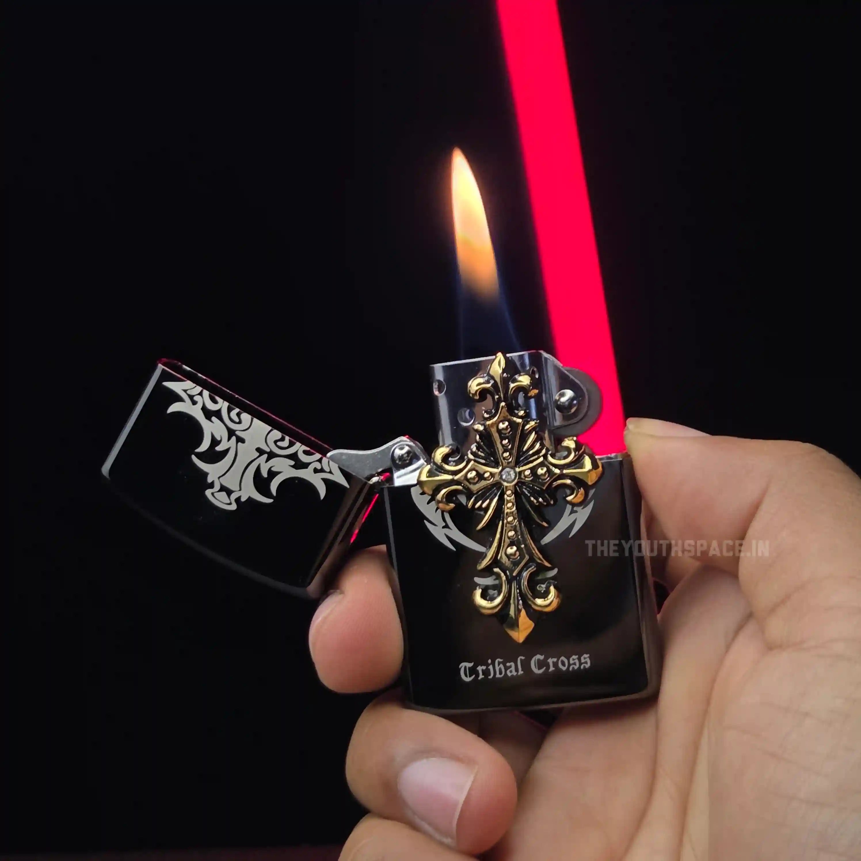 Zorro Ultimate Justice Brass Tribal Cross Lighter 2026