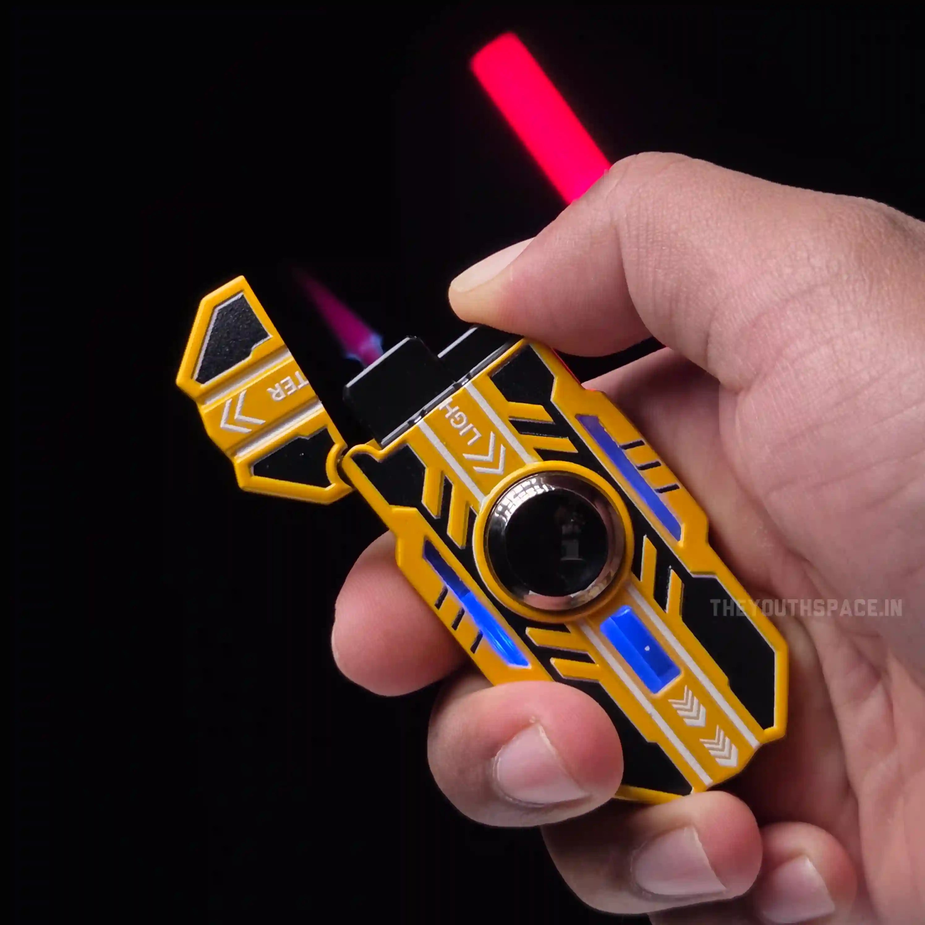 Mecha Fidget Spinner Luminous Jet Lighter
