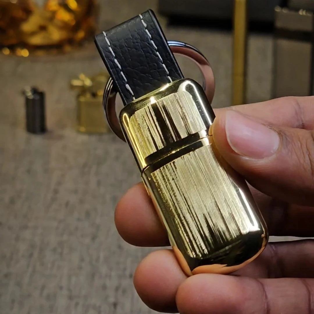 Hidden Keychain Flint Lighter