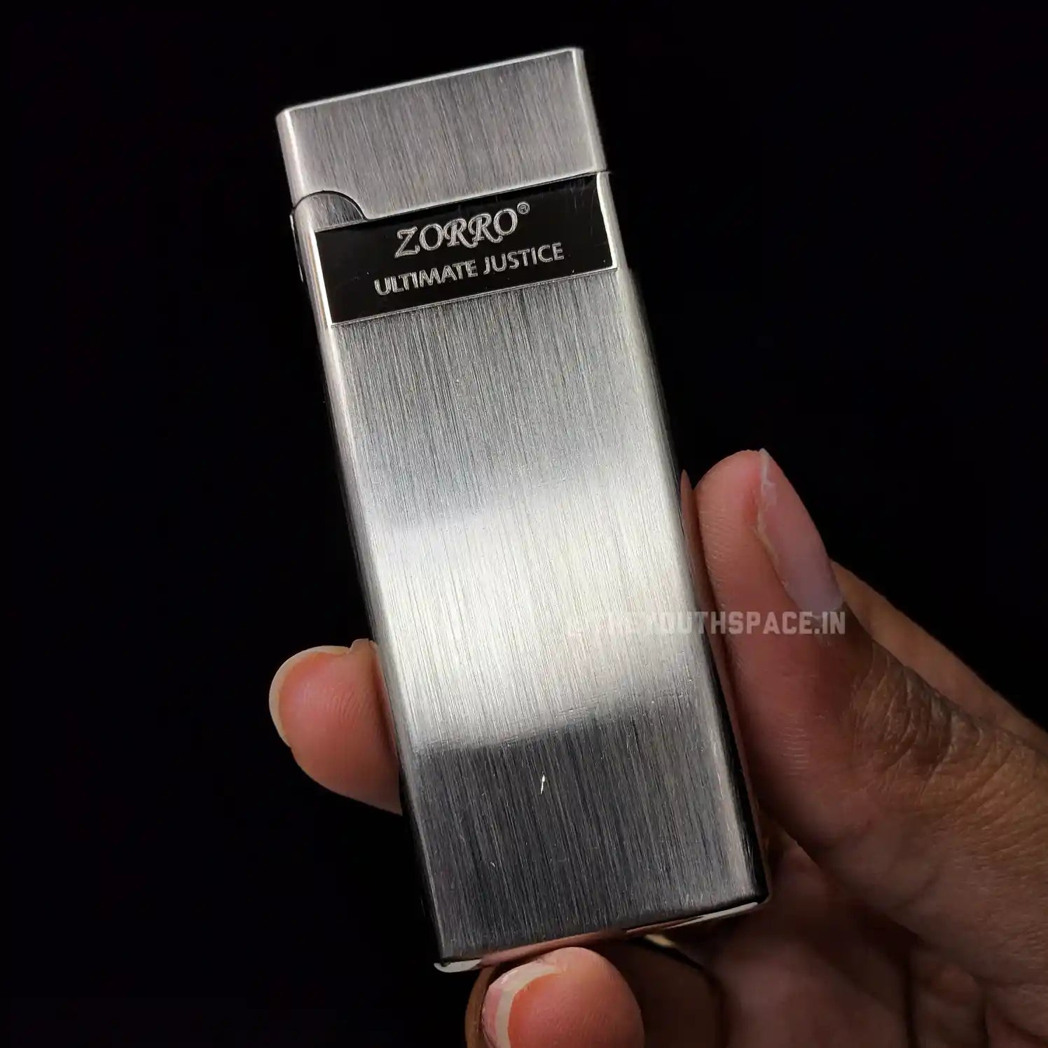 Zorro Ultimate Justice Ultra Slim Limited Edition Brass  Butane Lighter
