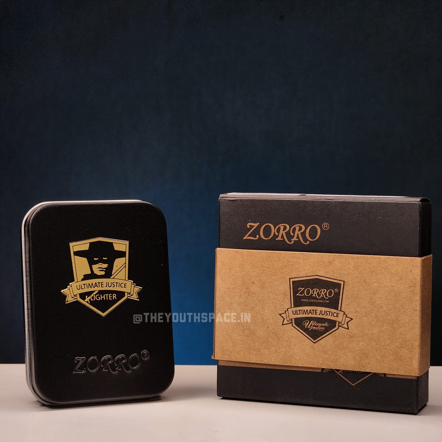 ZORRO Ultimate Justice Brass Matte Black Lighter 22HK