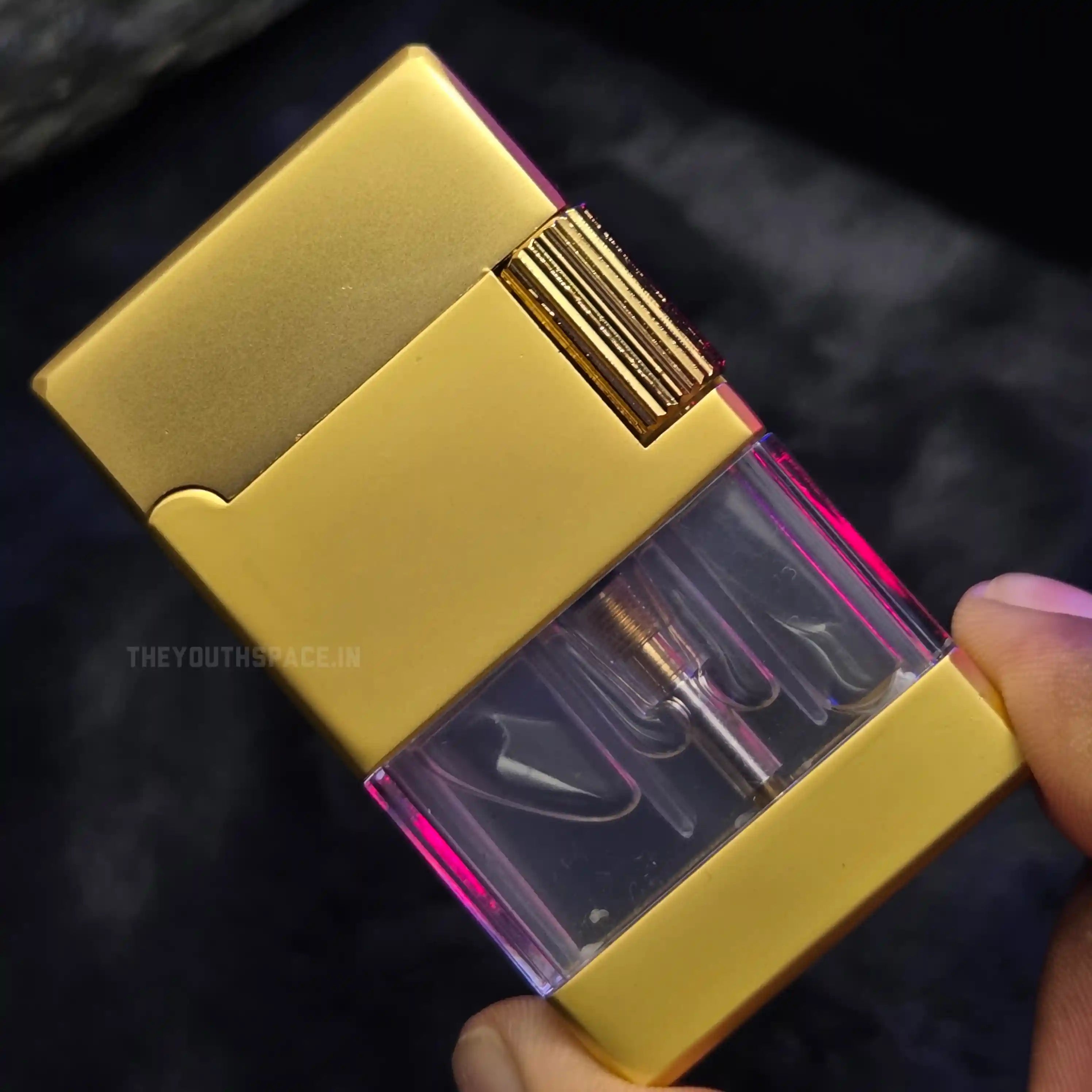 Dual Flame Mode Sleek Lighter (Metallic)
