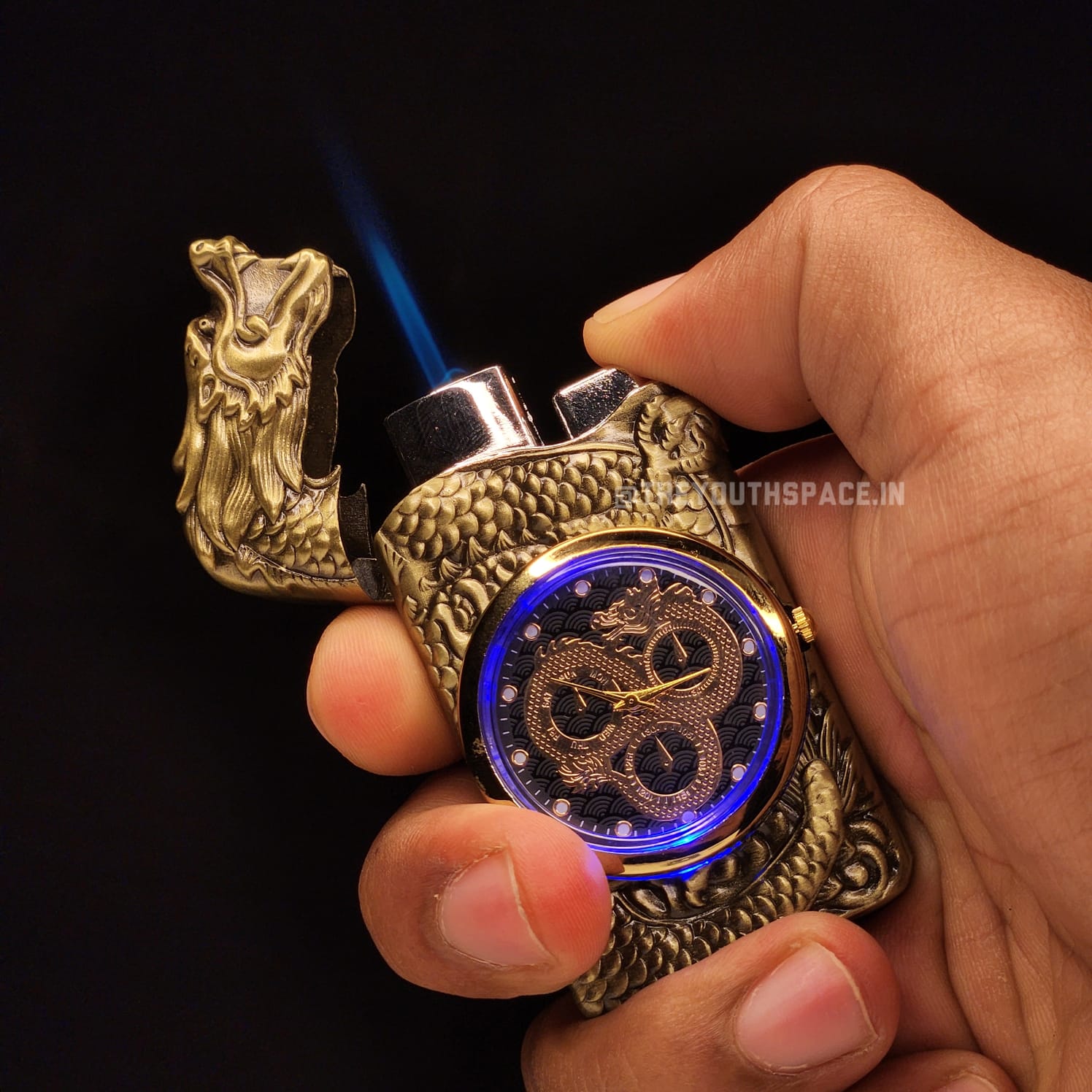 Dragon Time Flame Dragon Jet Lighter (Metallic)