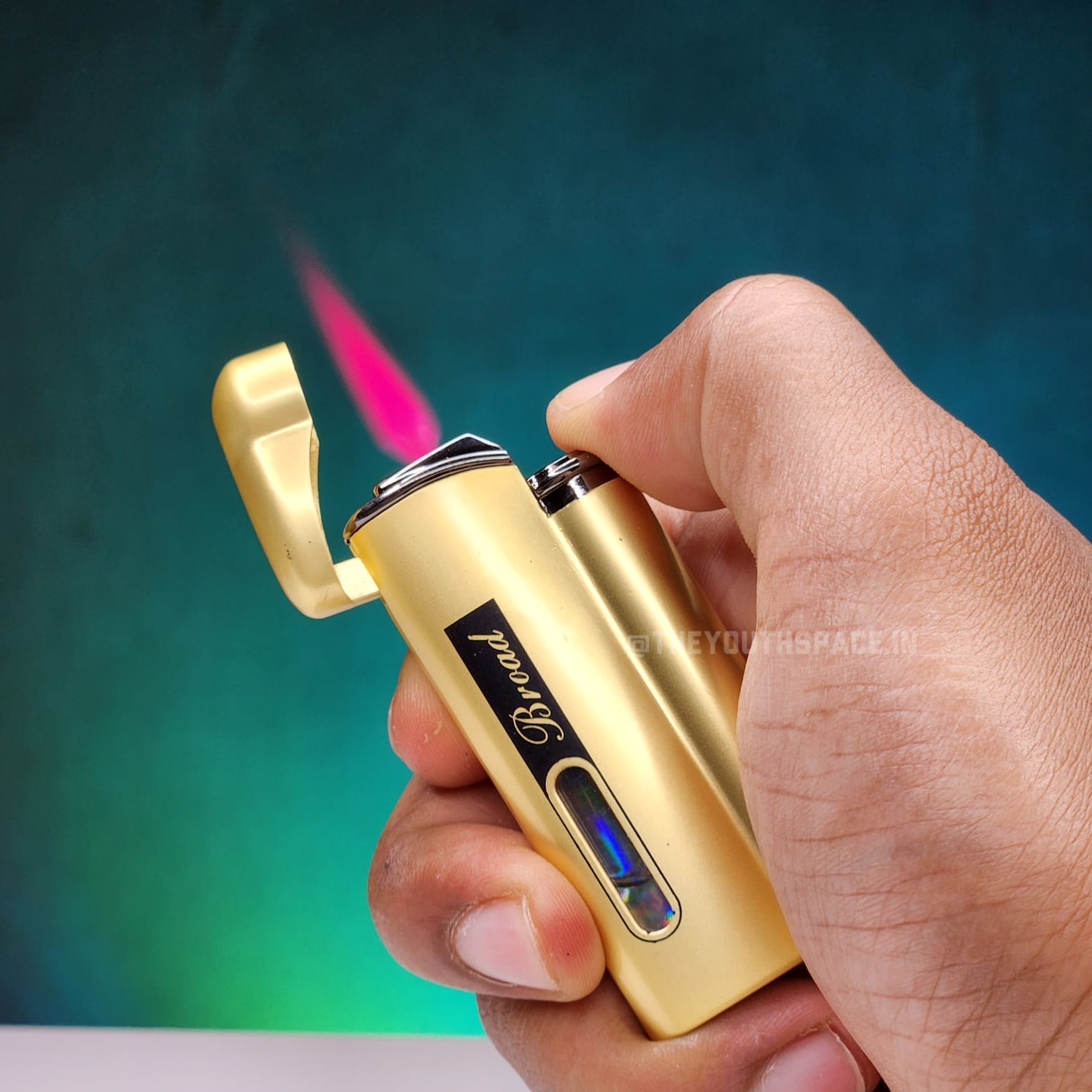 Orbit Red Flame Visible Fuel Tank Lighter