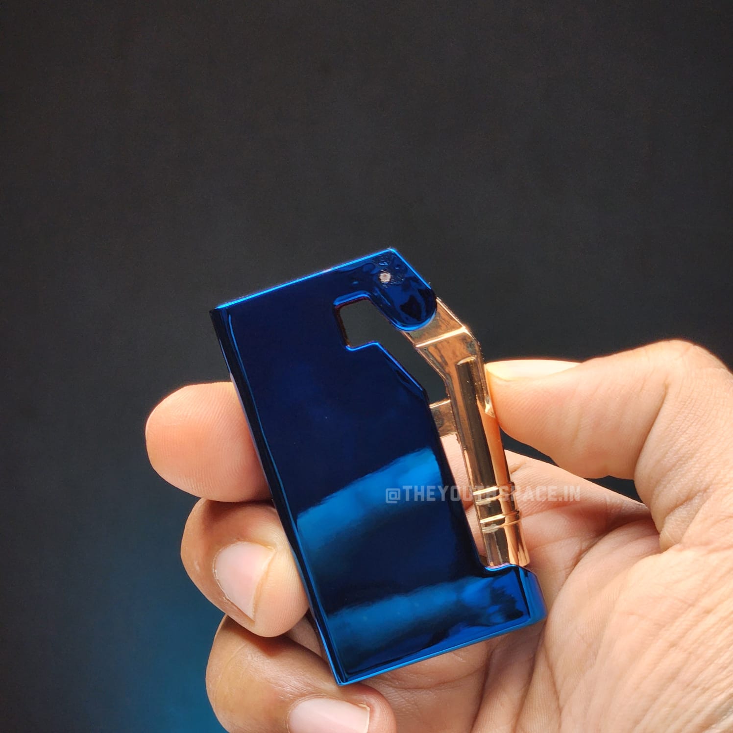 Mechanical Side Press Jet Flame Lighter (Metallic)