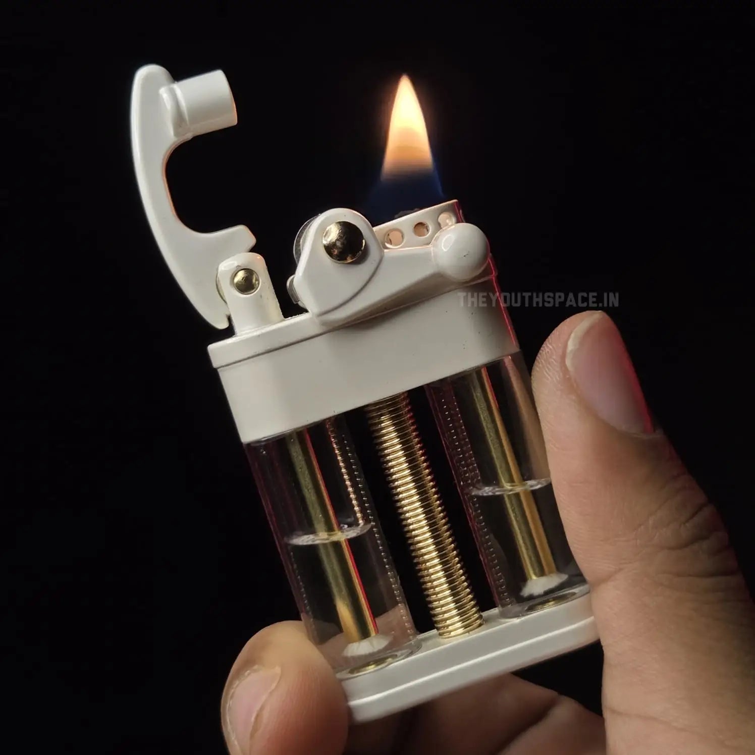 ZORRO 721 VINTAGE ROCKER ARM DOUBLE OIL TANK LIGHTER