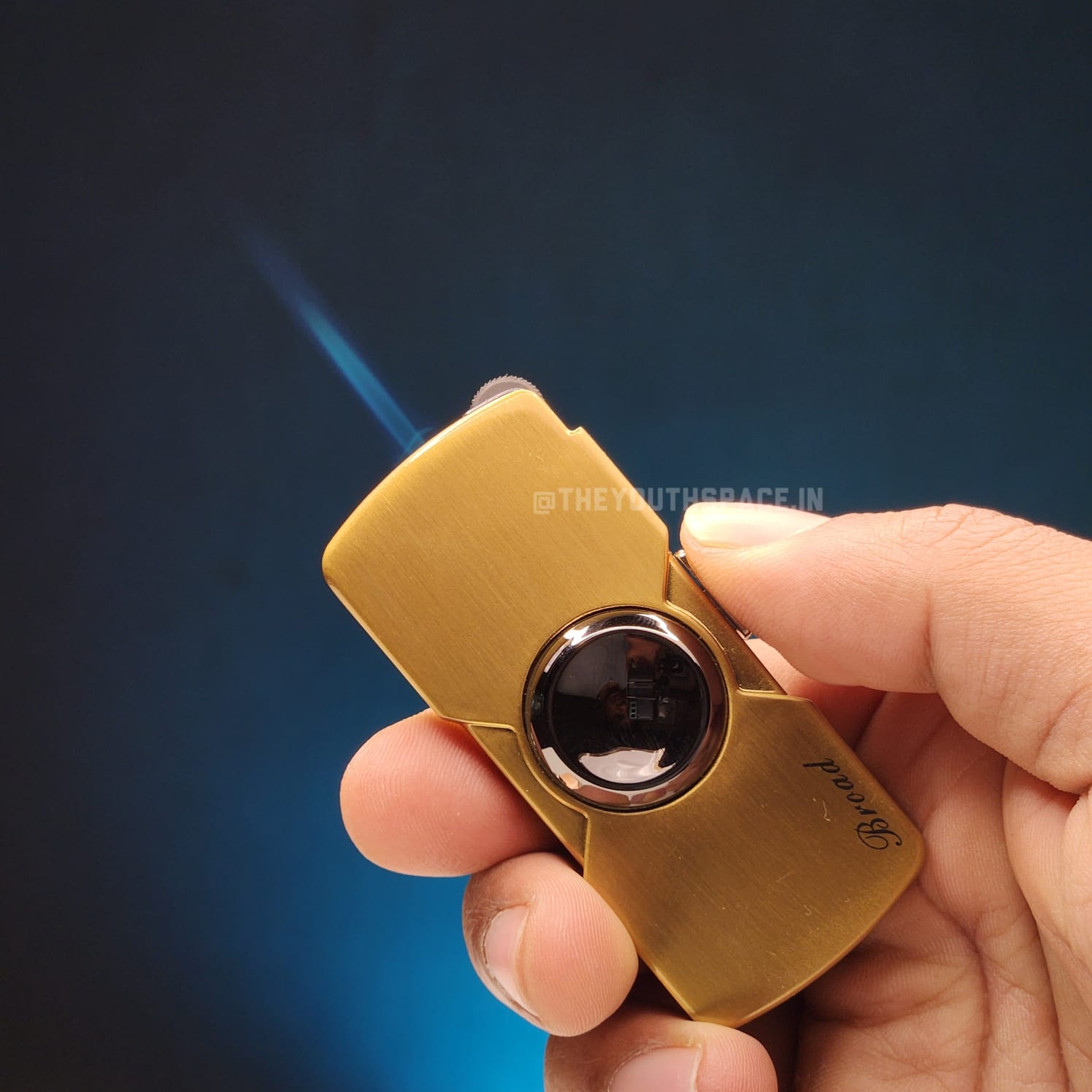 Fidget Spinner Jet Lighter (Metallic)