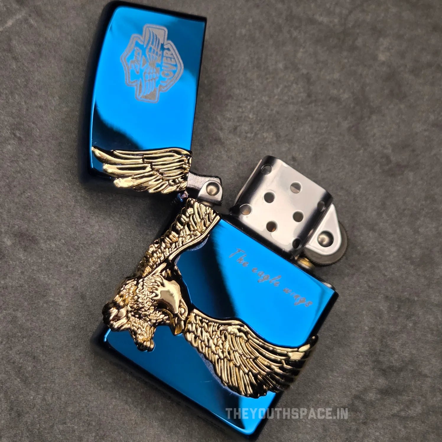 ZORRO ULTIMATE JUSTICE BRASS EAGLE EMBOSSED LIGHTER 24 HK