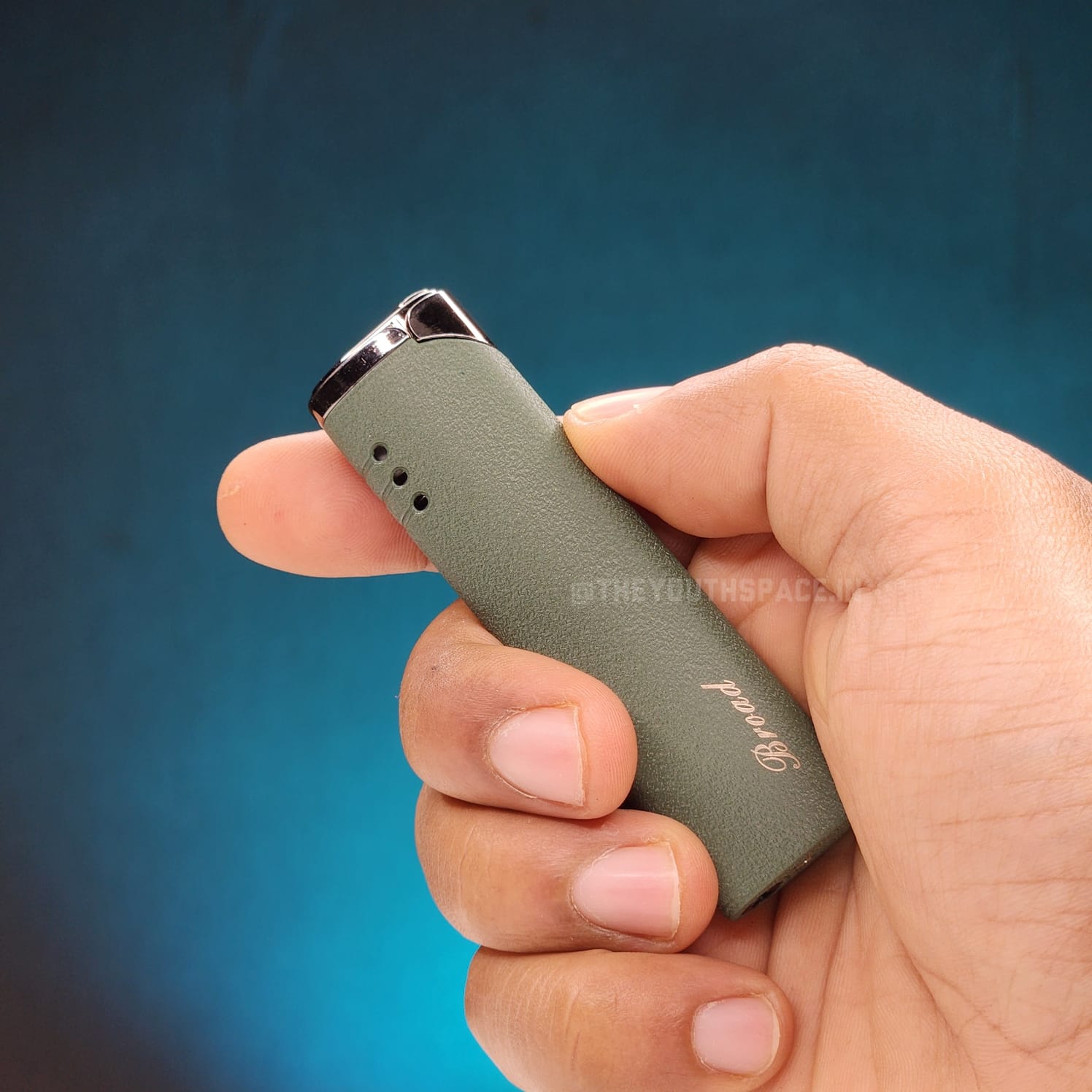 Slender Matte Red Flame Jet Lighter (Metallic)