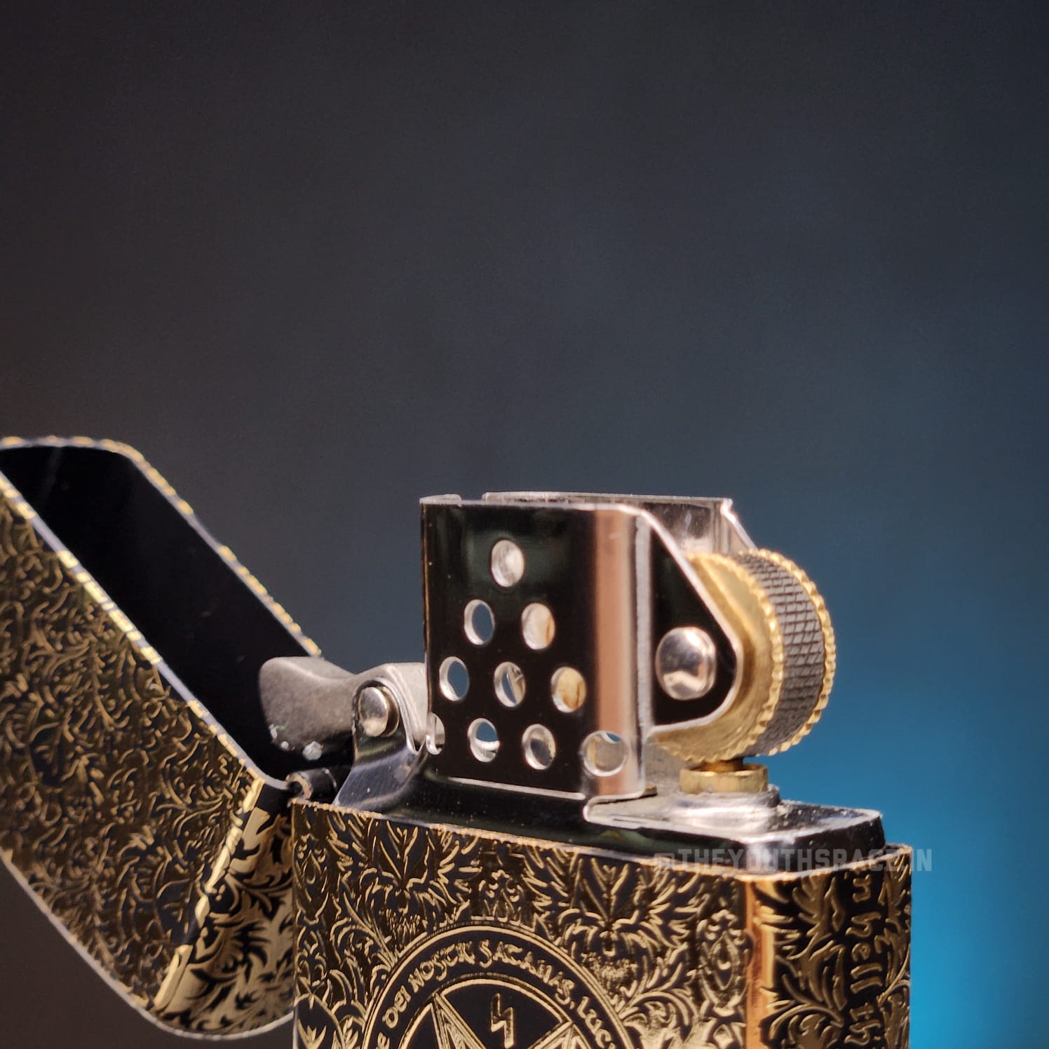 ZORRO Antique Brass Pentagram Engraved Lighter 2025 Edition