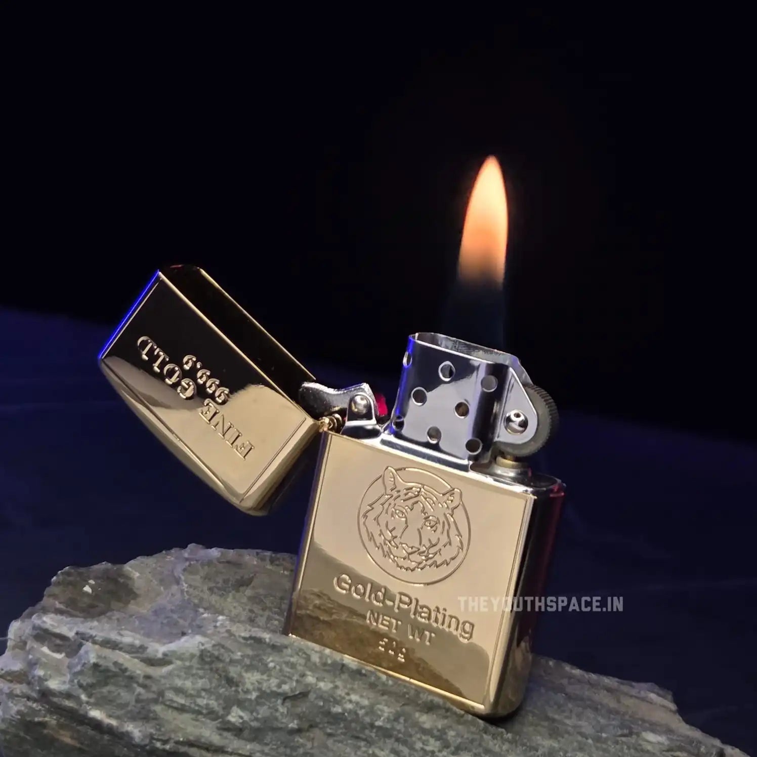 ZORRO ULTIMATE JUSTICE BRASS 999.9 FINE GOLD BAR LIGHTER 22HK