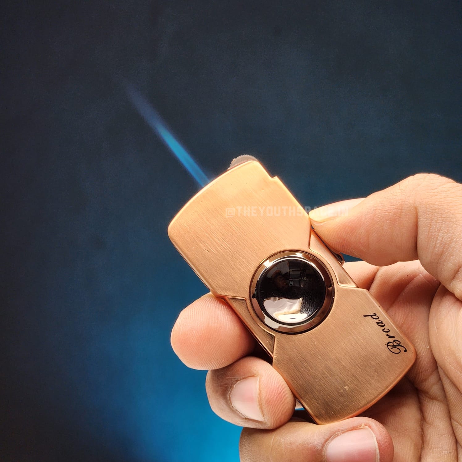 Fidget Spinner Jet Lighter (Metallic)