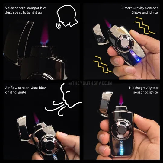 Neon Vortex Pro Led Spinner Lighter (Rechargeable)