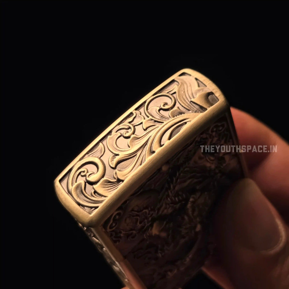 Zorro Ultimate Justice Brass 3D Carved Heavy Armor Mythical Guardian Creature Lighter