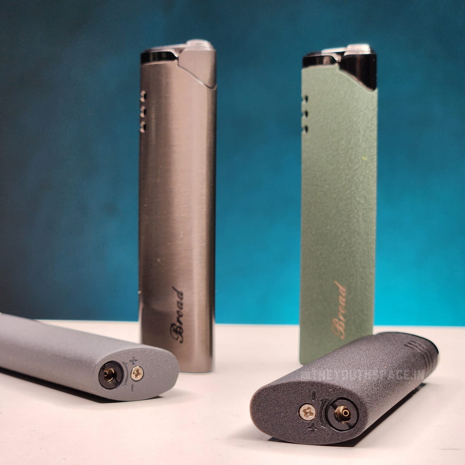 Slender Matte Red Flame Jet Lighter (Metallic)