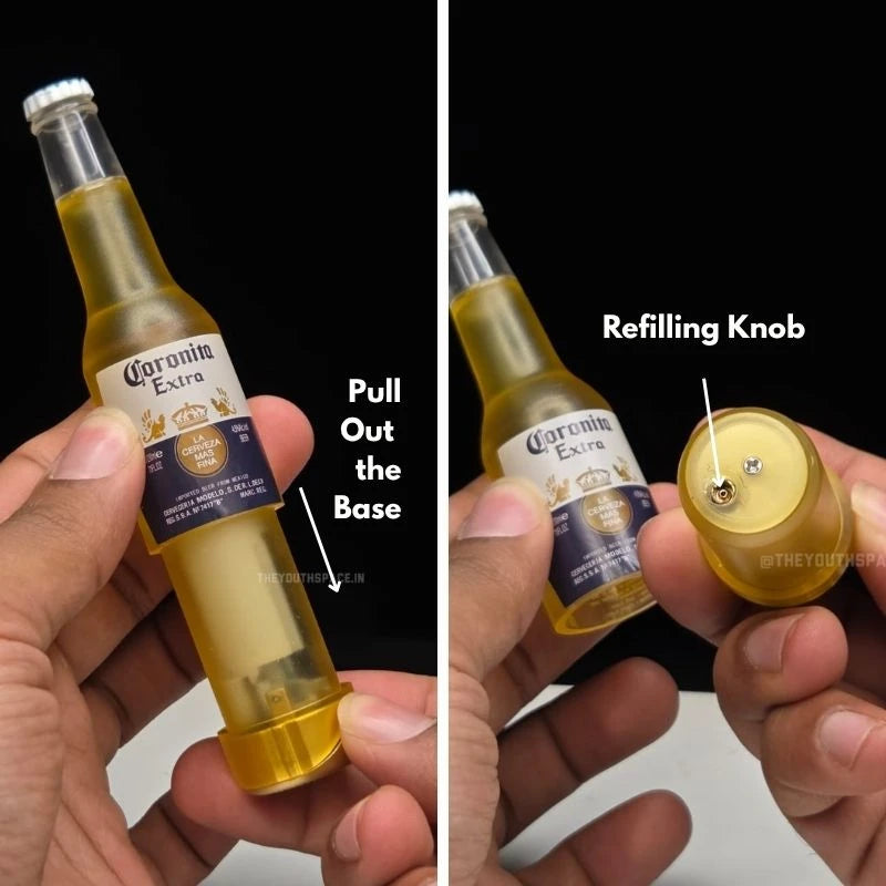 Golden Brew Flame Butane Gas Lighter