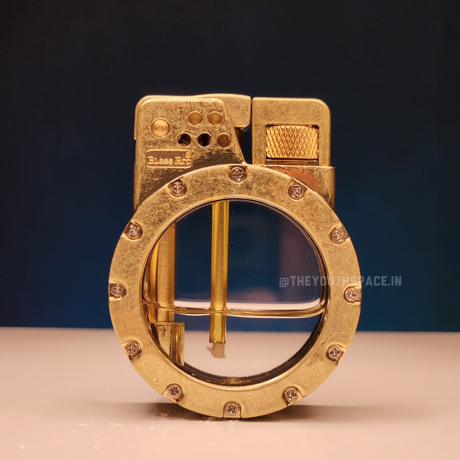 Retro Kerosene Visible Tank Lighter(Metallic)