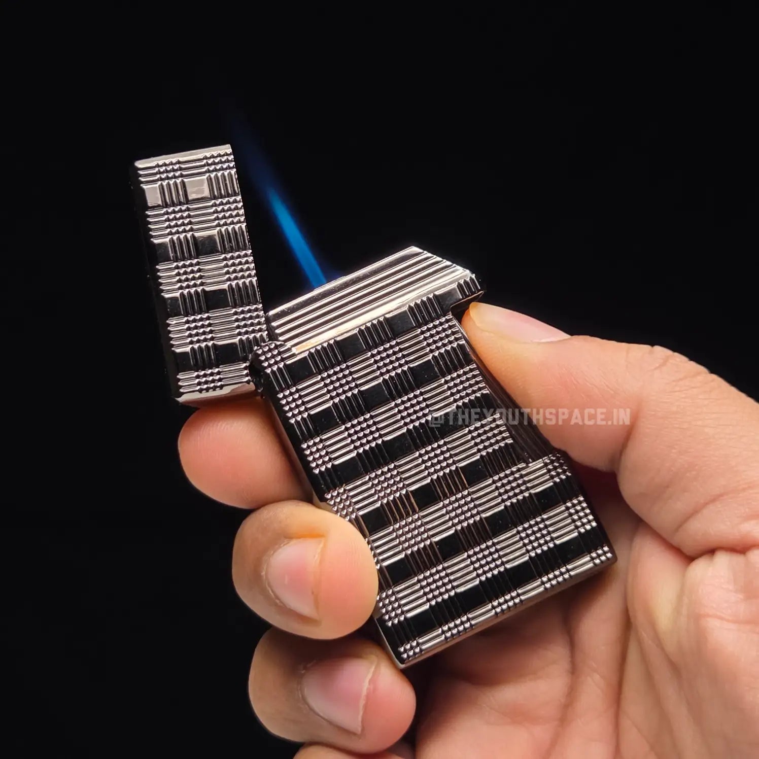 Iron Check Side-Press Jet Lighter