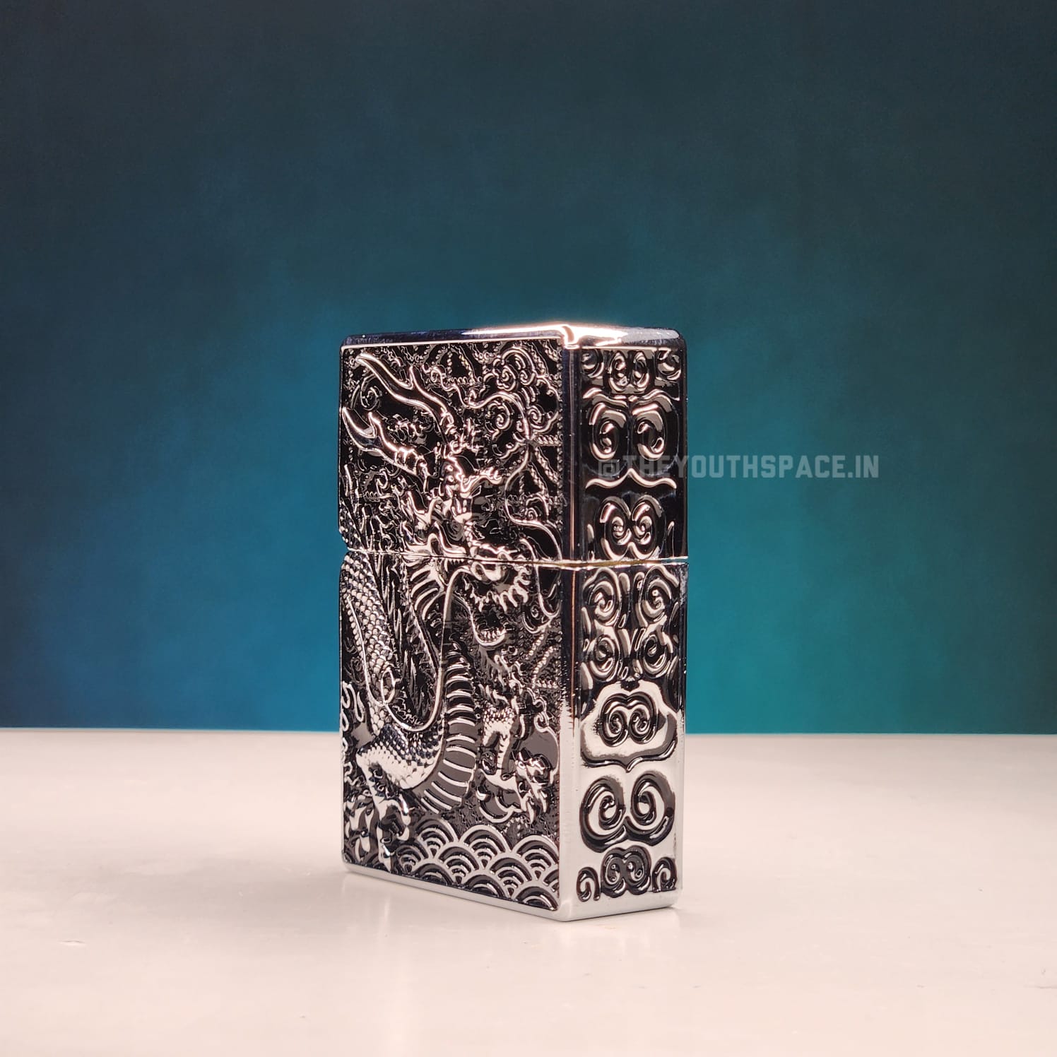 Zorro Ultimate Justice Brass Antique Dragon Embossed Lighter