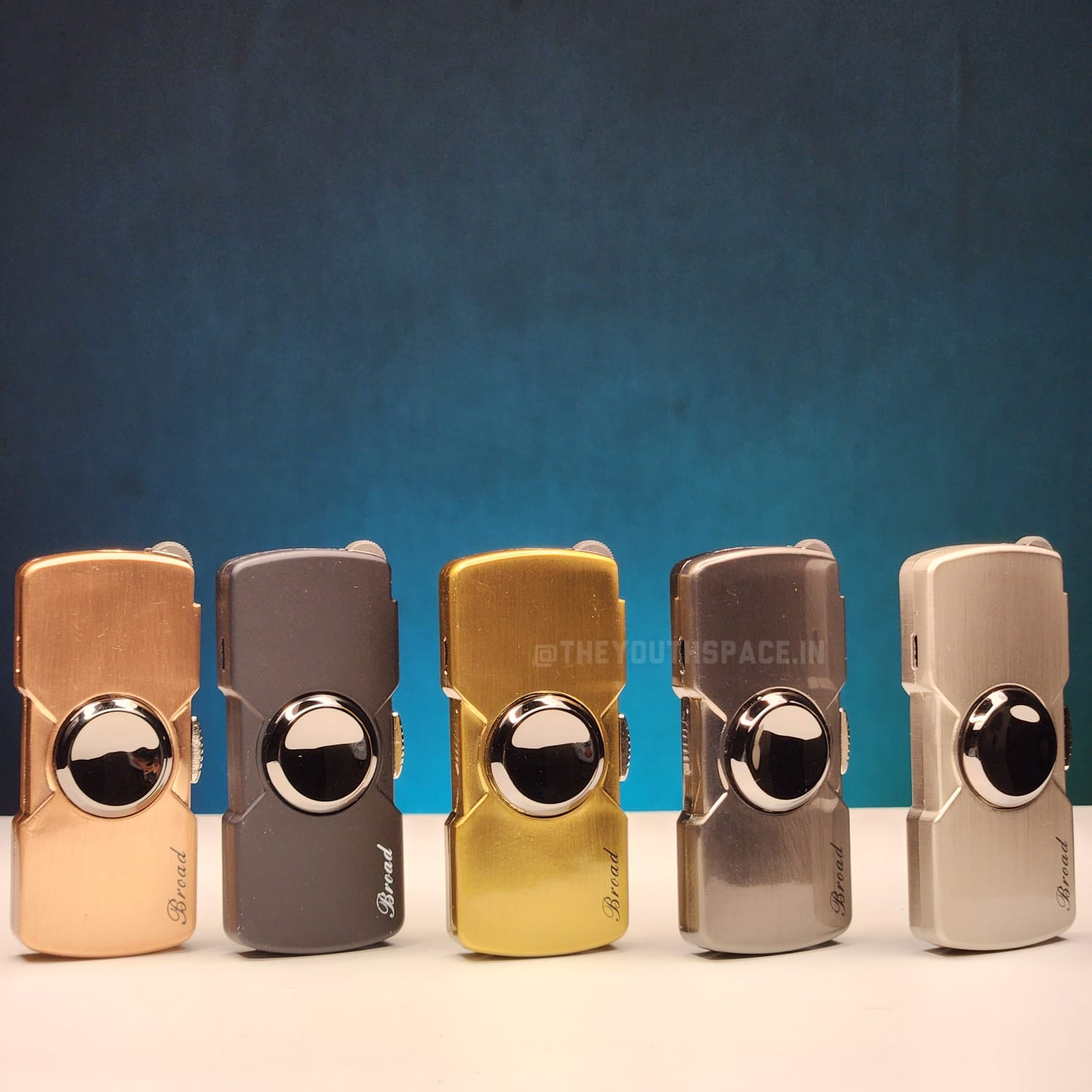 Fidget Spinner Jet Lighter (Metallic)