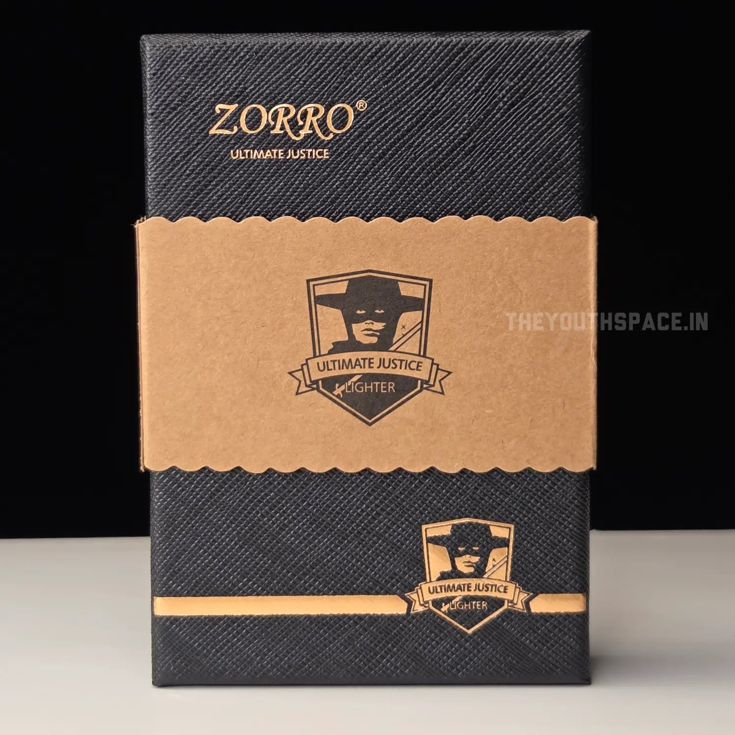 Zorro Ultimate Justice Brass 3D Carved Heavy Armor Drangon and Fish Lighter