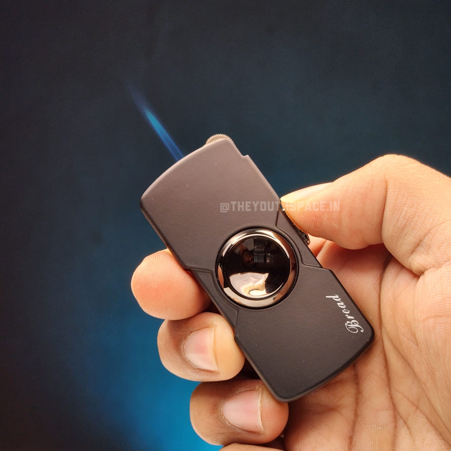 Fidget Spinner Jet Lighter (Metallic)