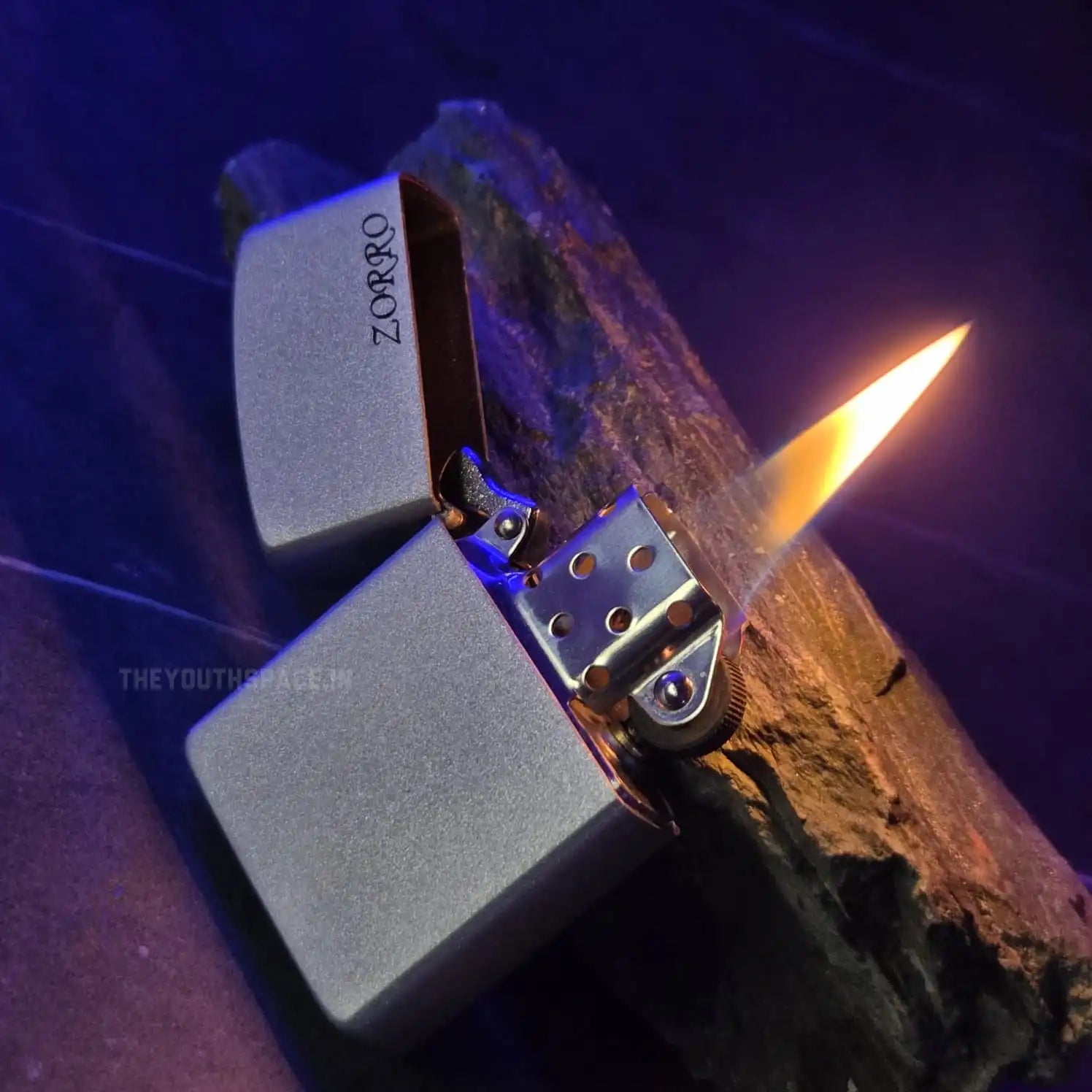 ZORRO ULTIMATE JUSTICE BRASS MATTE SILVER LIGHTER 22HK