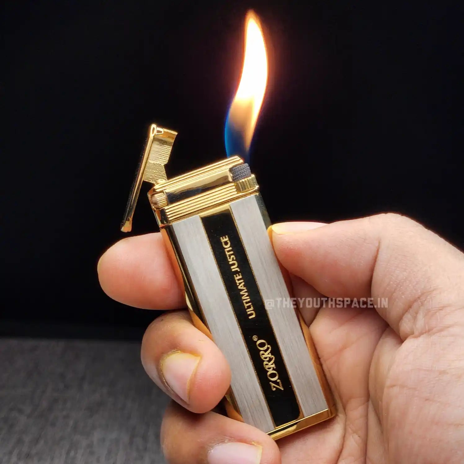 Zorro Ultimate Justice Ultra Slim Brass Lighter