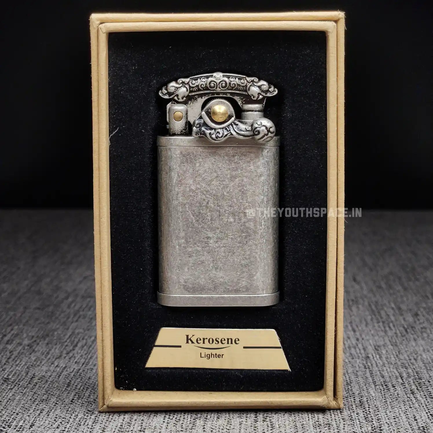 Antique Ornate Rocker Arm Kerosene Lighter