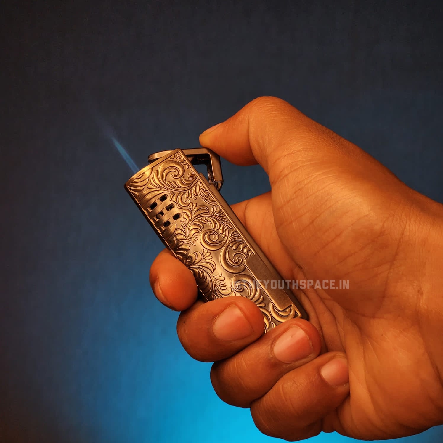 Carvaan Flame Jet Lighter(Metallic)