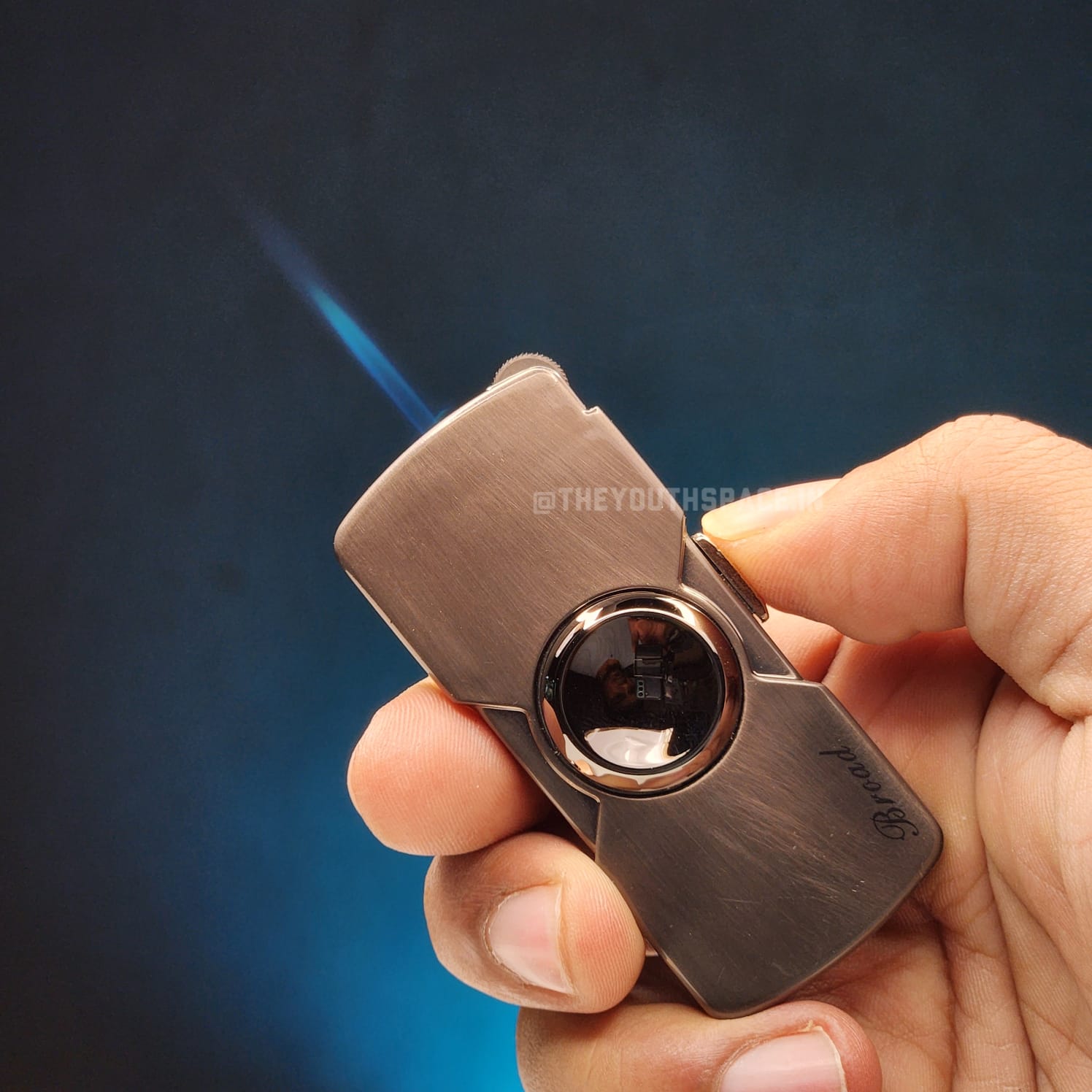 Fidget Spinner Jet Lighter (Metallic)