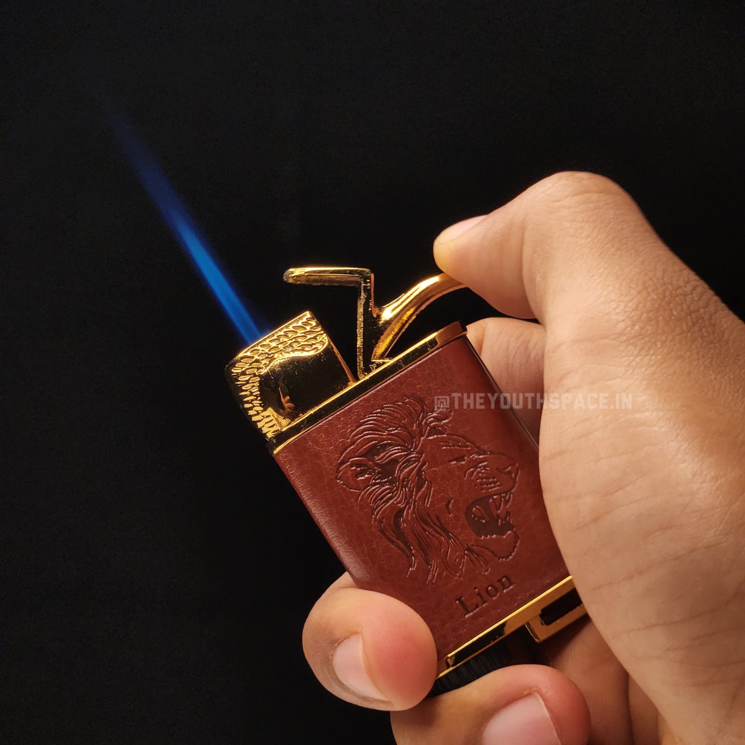Cigar Style Jet Flame Lighter Model2 (Metallic)