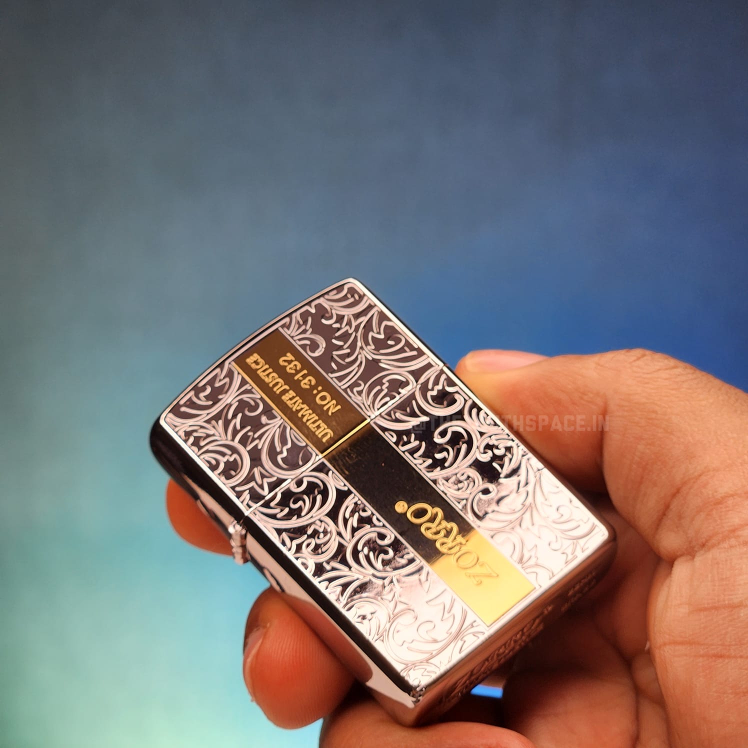 ZORRO ULTIMATE JUSTICE BRASS METALLIC SILVER COLOR LIGHTER 22HK