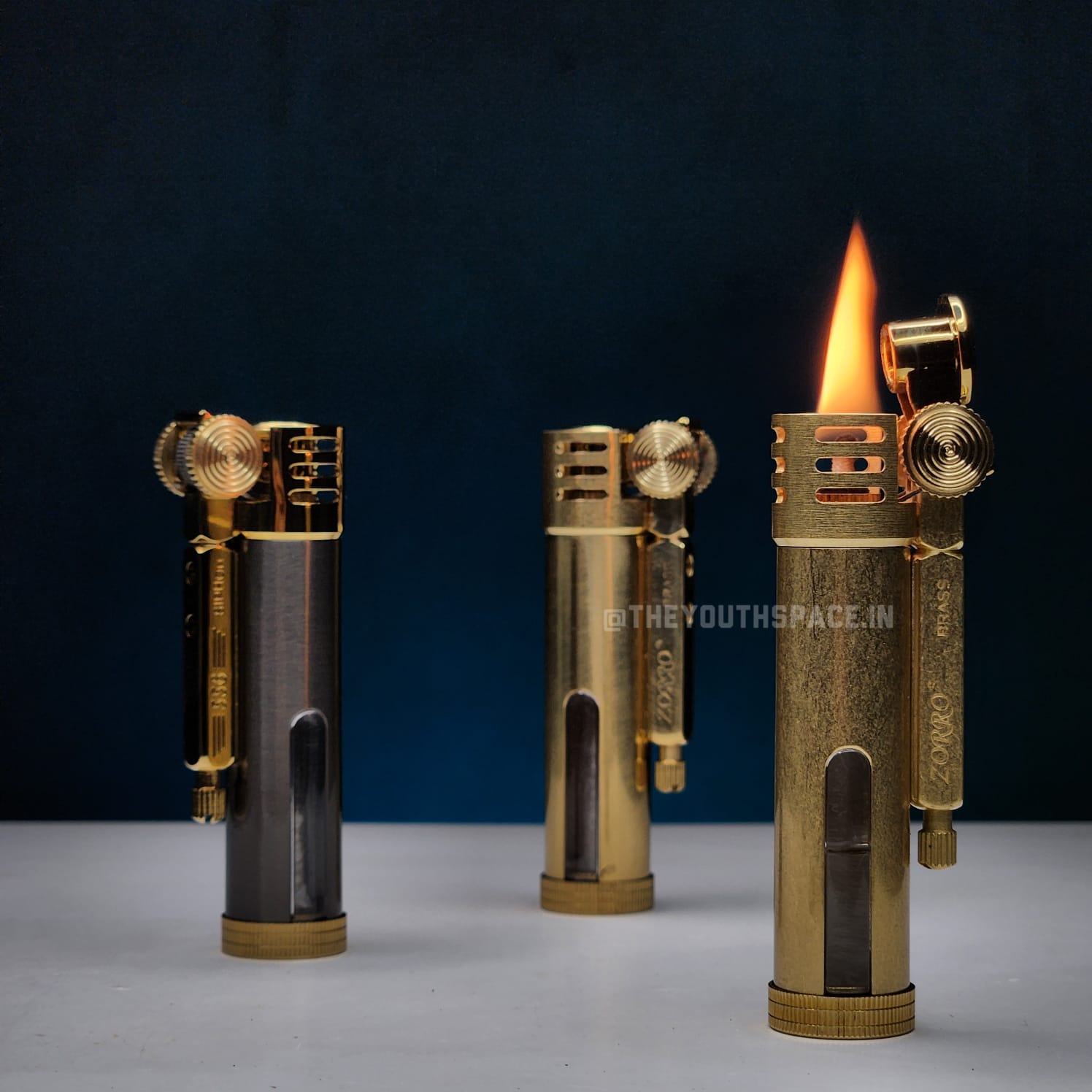 Zorro Siphon 556 Brass Retro Kerosene Lighter