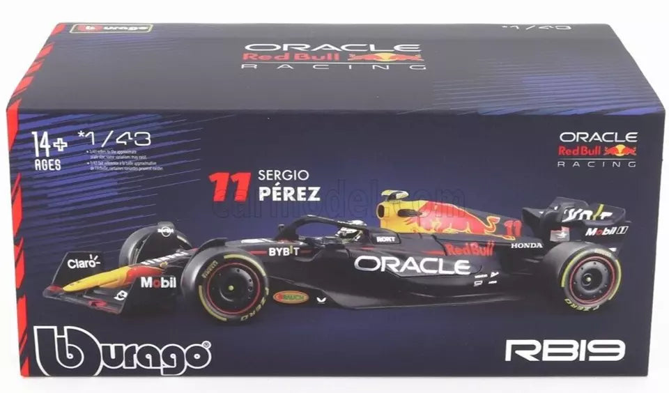 Bburago 1/43 Sergio Perez #11 Oracle Red Bull RB19 F1 2023