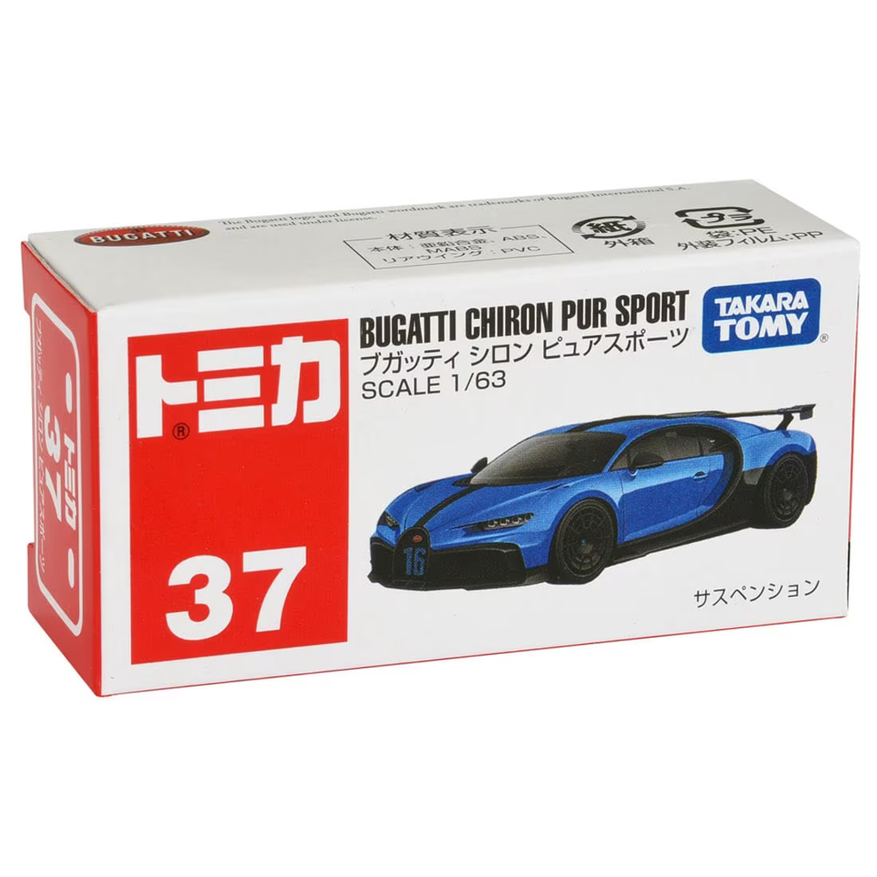 TOMICA #37 BUGATTI CHIRON PUR SPORT 1/63 SCALE